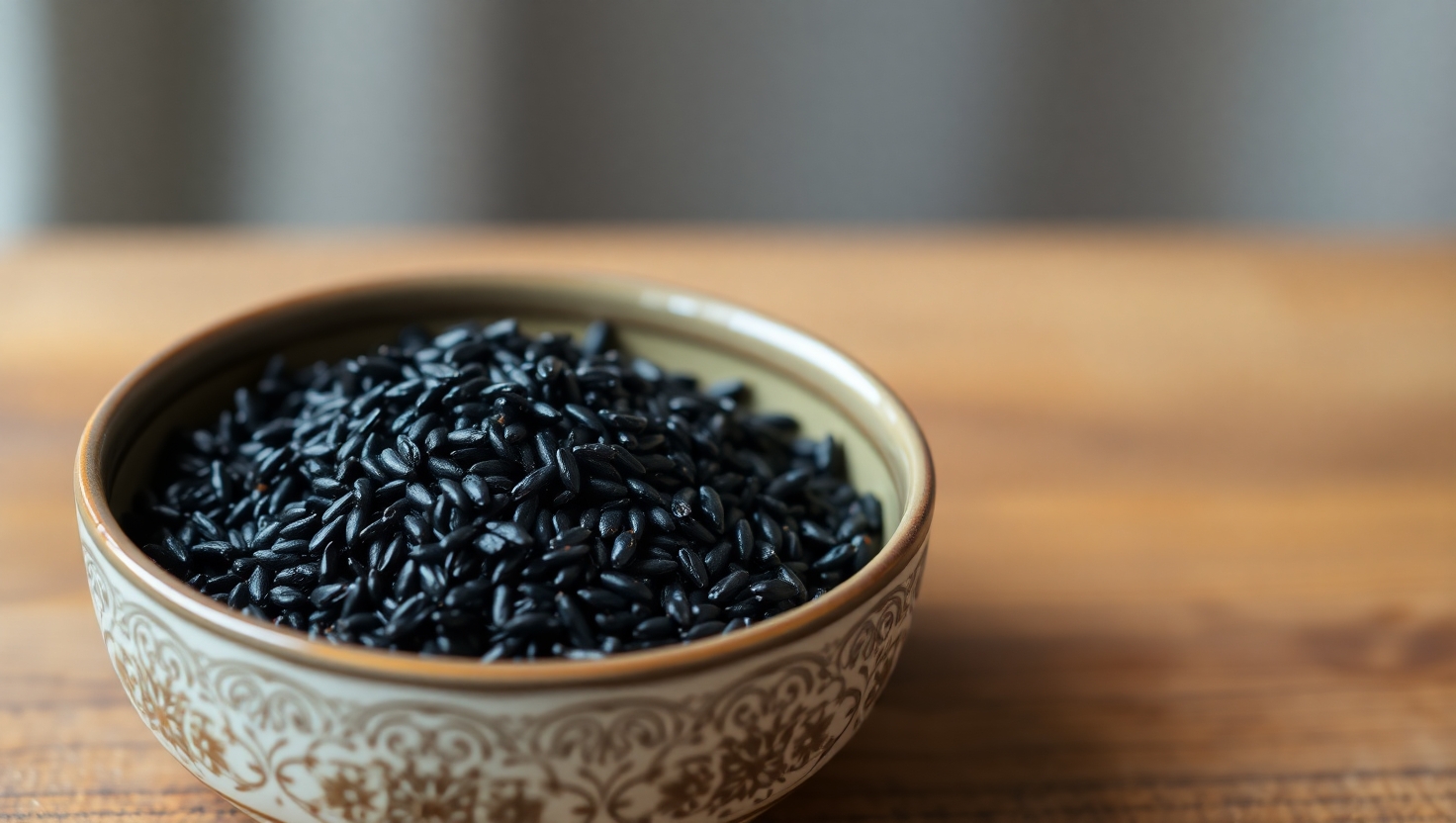 Flux_Schnell_a_photograph_of_black_rice_in_a_decorative_bowl_o_1 Beras Banyuwangi - Pabrik Beras Banyuwangi
